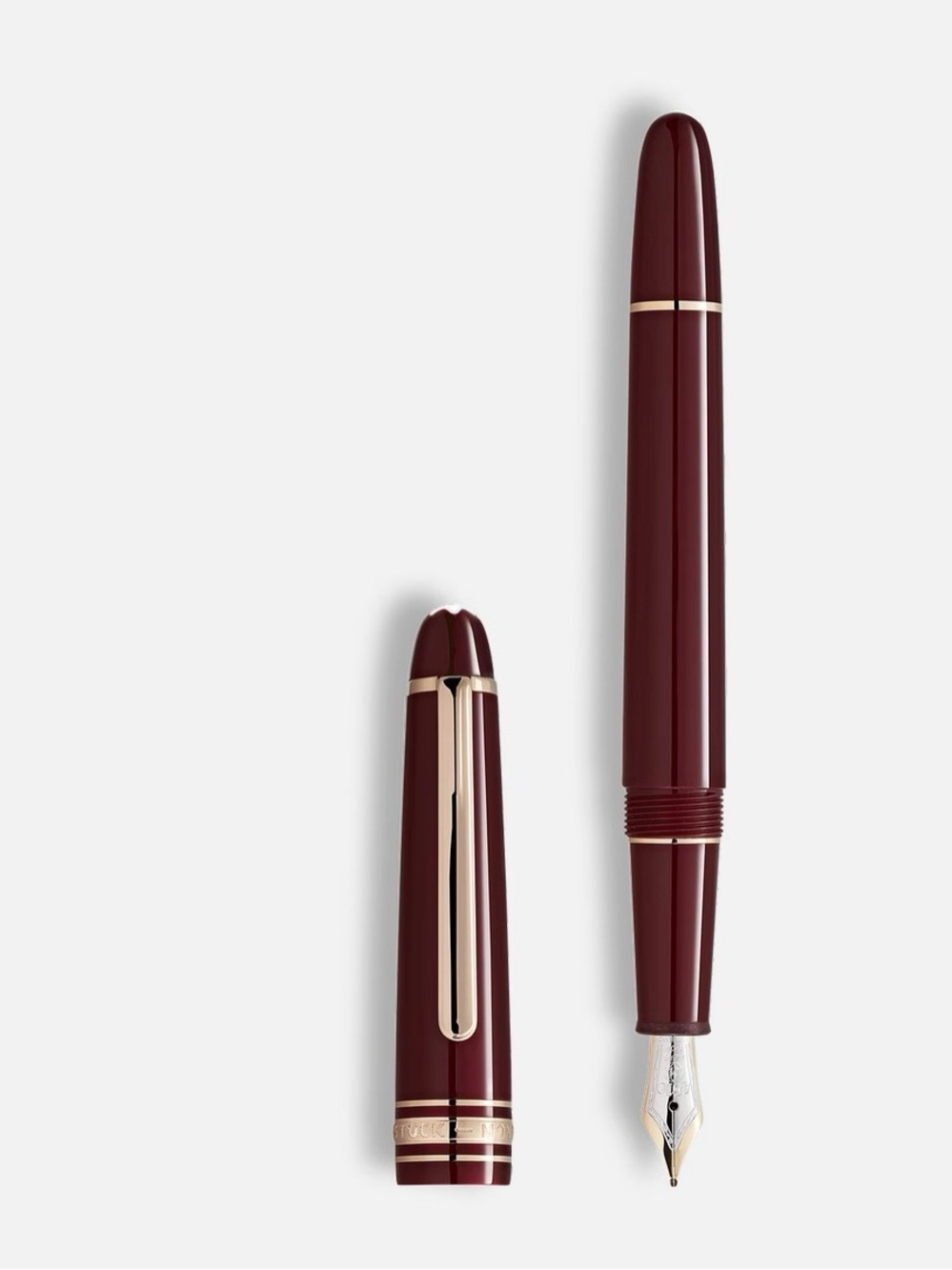 NEW Montblanc Burgundy Classique Meisterstruck Fountain Pen